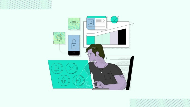 Crypto exchange illustration